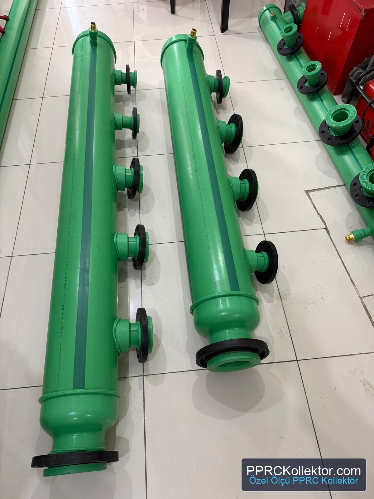 Aquatherm PP-R borular kullanılarak üretilen özel ölçü PPRC kollektör