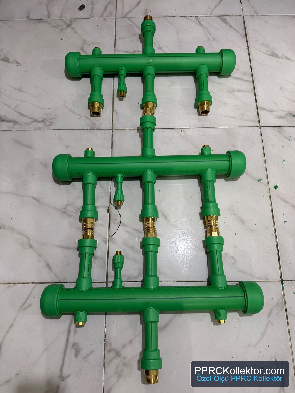 Aquatherm PP-R borular kullanılarak üretilen özel ölçü PPRC kollektör