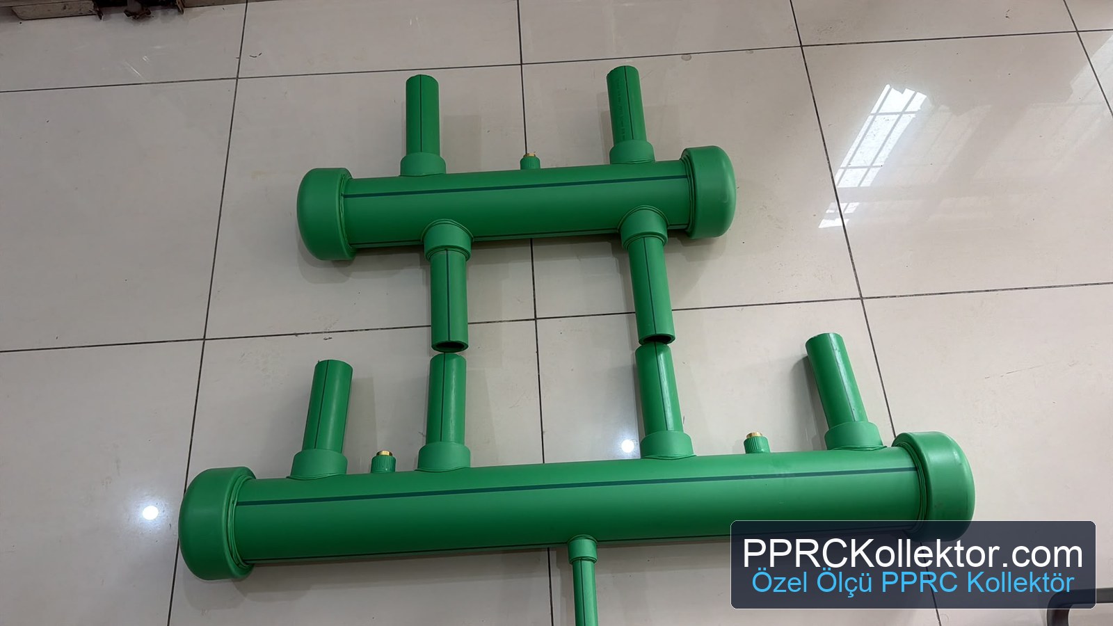 Aquatherm PP-R borular kullanılarak üretilen özel ölçü PPRC kollektör