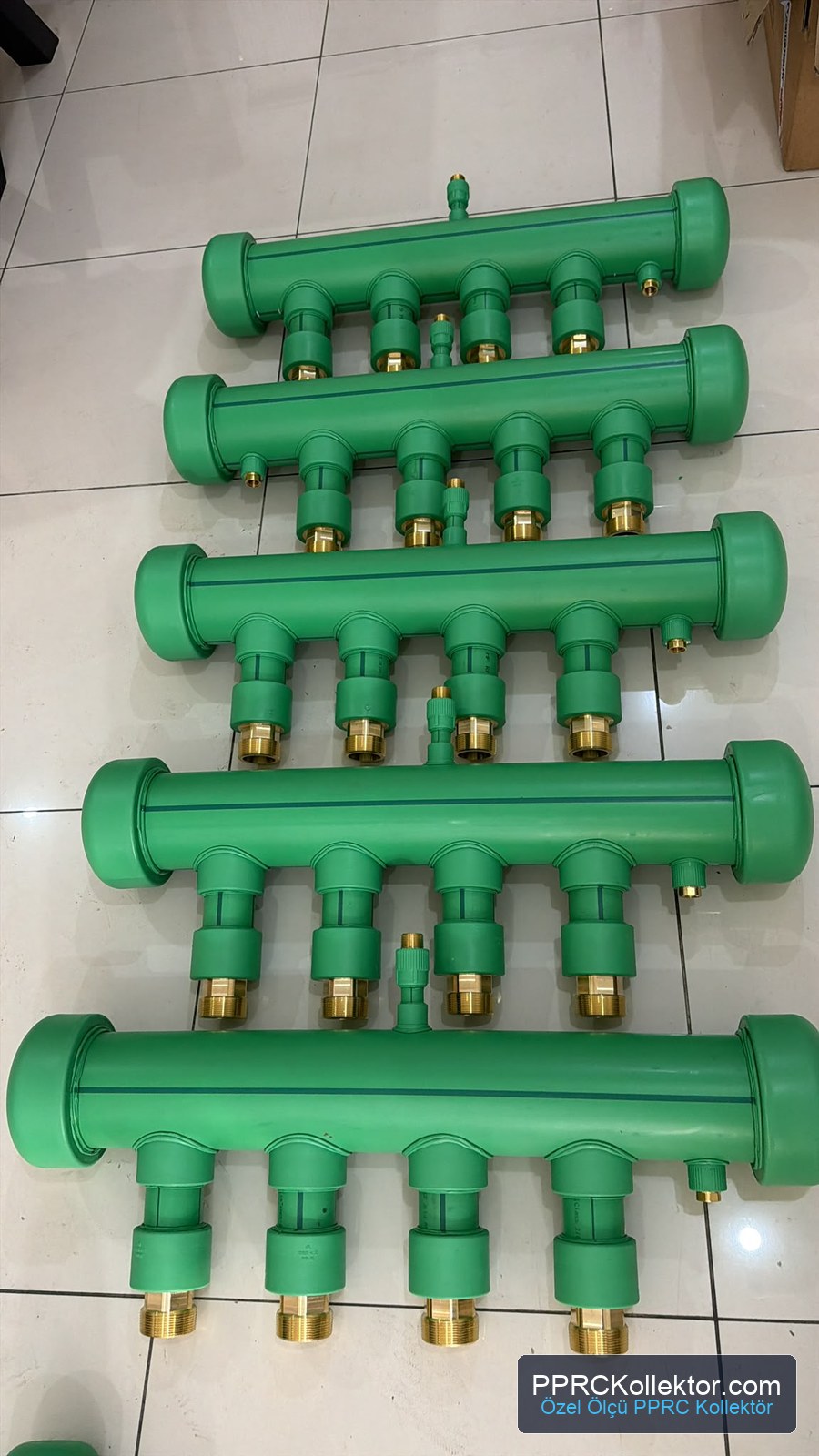 Aquatherm PP-R borular kullanılarak üretilen özel ölçü PPRC kollektör