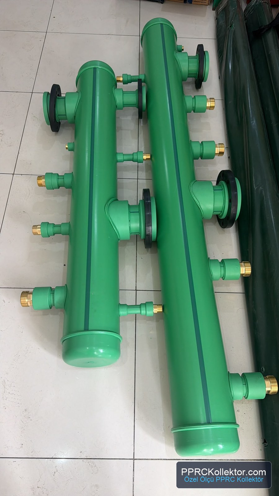 Aquatherm PP-R borular kullanılarak üretilen özel ölçü PPRC kollektör
